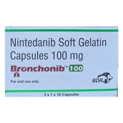 30 capsules Nintedani Bronchonib 100mg New Pill For Lung Cancer