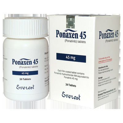 45mg Ponatinib 30 Capsules Myeloid Leukemia Cancer Treatment Pills