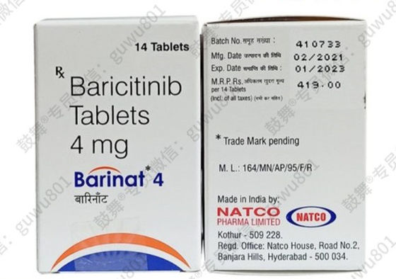 ซื้อ Natco Baricitinib -Barinat 4mg*14 แผ่น โรคสะเก็ดเงินเรมโตอิด (RA), โรคสะเก็ดเงินกระดูกสันต์ขัดขวาง (AS), โรคสะเก็ดเงิน, โรคผิวหนังอโตปิค เหมาะสําหรับช่วงการรักษา online manufacture