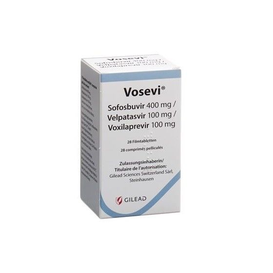 Gilead Sofosbuvir/Velpatasvir/Voxilaprevir Vosevi  400mg*28 tablets Hepatitis Cfor stage 1 2 3 cancer