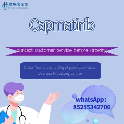 150 มิลลิแกรม 200 มิลลิแกรม Capmatinib INC280 Tabrecta 56 แท็บเล็ต เป้าหมาย MET