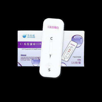 ชุดทดสอบ CRP โปรตีน C-Reactive คอลโลไดัลทอง Immunochromatographic Method